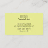 Colorfull Peitschen-Erweiterungs-Visitenkarte Visitenkarte (Rückseite)