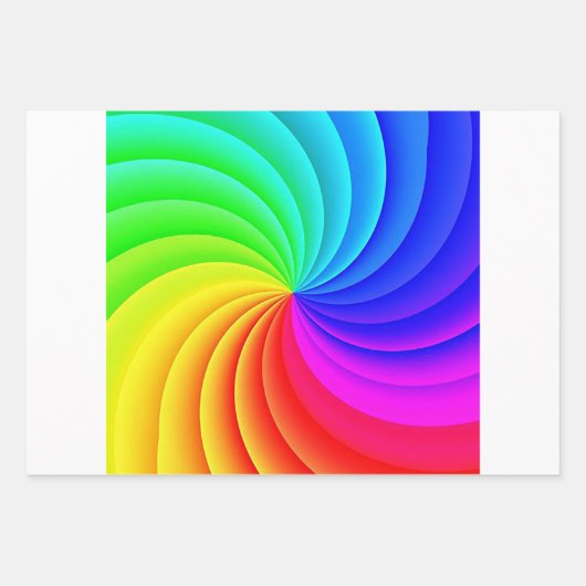 Colorfulm Pinwheel Geschenkpapier Set (Vorderseite 3)