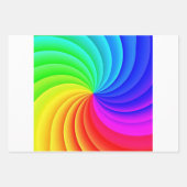 Colorfulm Pinwheel Geschenkpapier Set (Vorderseite)