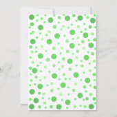 Colorfun Grün und Lila Abstrakter Moderner Frosch Einladung (Rückseite)