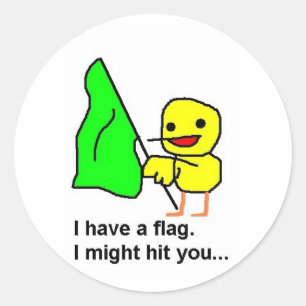 Colorguard Ente Runder Aufkleber