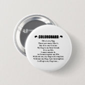 Colorguard Rhythmus-Knopf Button (Vorne & Hinten)