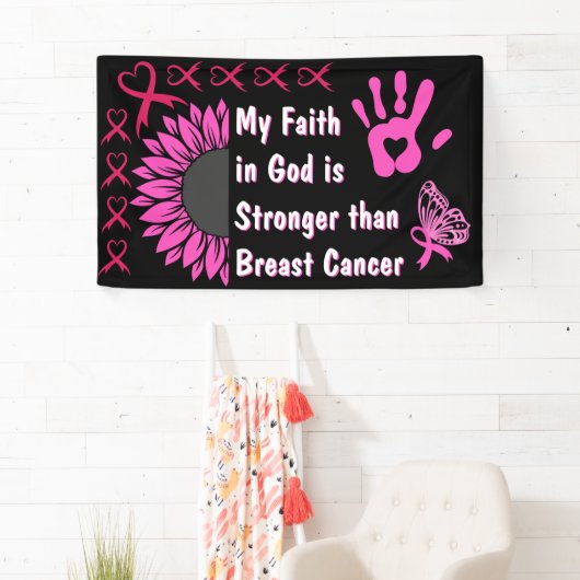 Coloriage Glaube Brustkrebs Überleben Banner Idee (Insitu)