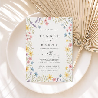 Colorida Invitación a la Boda en el Jardín de Flor Einladung