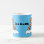 Colorida Jirafa. Jirafa. Arcoiris, arco iris Kaffeetasse (Mittel)