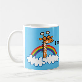 Colorida Jirafa. Jirafa. Arcoiris, arco iris Kaffeetasse
