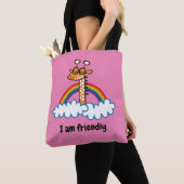Colorida Jirafa. Jirafa. Arcoiris, arco iris Tasche (Von Nahem)