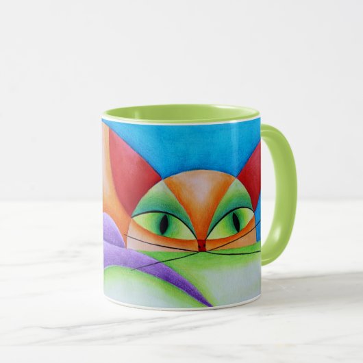 Colorido gato tasse (VorderseiteRechts)
