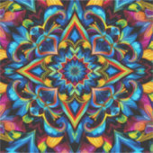 Colorido Kaleidoscope Mandala iPhone 14 Funda Aufkleber (Vorderseite)