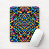 Colorido Kaleidoscope Mandala iPhone 14 Funda Mousepad (Mit Mouse)