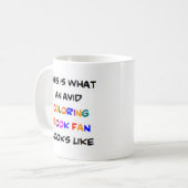 coloring book fan, avid kaffeetasse (Vorderseite Links)