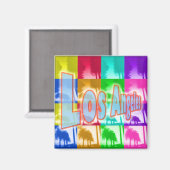 "Coloring Los Angeles 1" Magnet (Vorderseite/Rückseite)