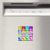 "Coloring Los Angeles 1" Magnet (In Situ (Geschirrspüler))