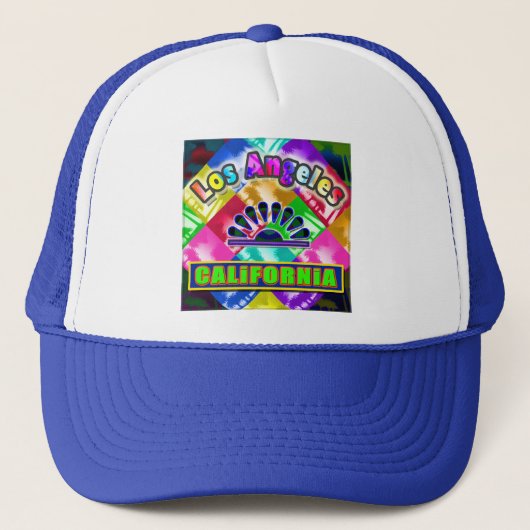"Coloring Los Angeles 3" Hat Truckerkappe (Vorderseite)