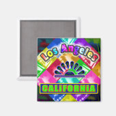 "Coloring Los Angeles 3" Magnet (Vorderseite/Rückseite)