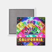 "Coloring Los Angeles 4" Magnet (Vorderseite/Rückseite)