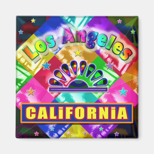 "Coloring Los Angeles 4" Magnet (Vorne)