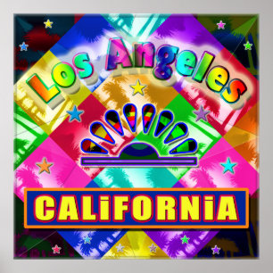 "Coloring Los Angeles 4" Poster