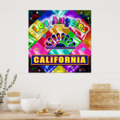 "Coloring Los Angeles 4" Poster (Küche)