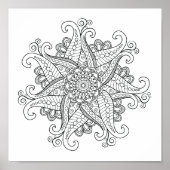 Coloring Mandala Poster (Vorne)