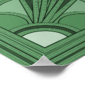 Colorisierte Art Deco Poster (Ecke)