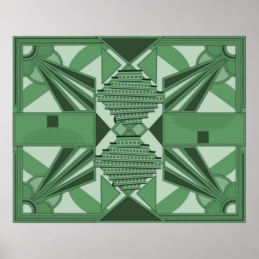 Colorisierte Art Deco Poster (Vorne)