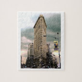 Colorized flaches Eisen-Gebäude-Puzzlespiel Puzzle (Vertikal)