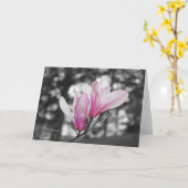 Colorized Tulpe-Magnolienkarte Karte (Gelbe Blume)