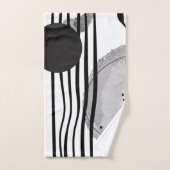 Colorless Abstract Watercolor Two Badhandtuch Set (Handtuch)