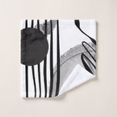 Colorless Abstract Watercolor Two Badhandtuch Set (Waschlappen)