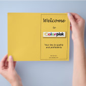 Colorplak-Preise Flyer (Hand)