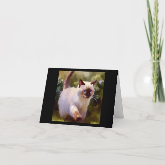 Colorpoint Kurzhaarkatze Karte (Vorderseite)