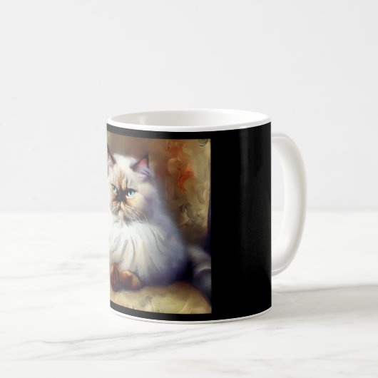 Colorpoint persische Katze Kaffeetasse (VorderseiteRechts)