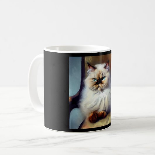 Colorpoint persische Katze Kaffeetasse (Vorderseite Links)
