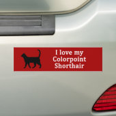 Colorpoint Shorthair-Liebe Autoaufkleber (Auf Auto)