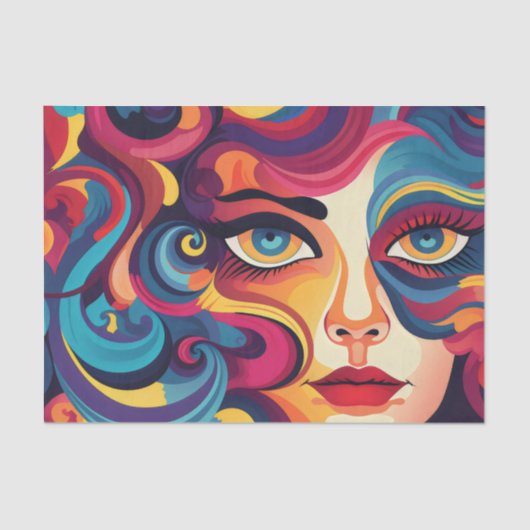 ColorPop Ladys ArtFace 21 Seidenpapier (Vorderseite)