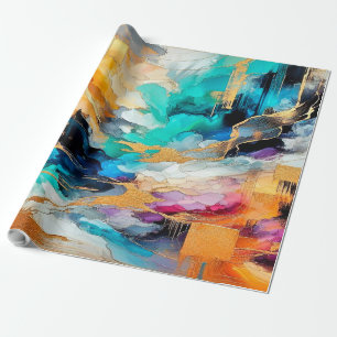 Colors and Gold Geschenkpapier