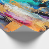 Colors and Gold Geschenkpapier (Ecke)