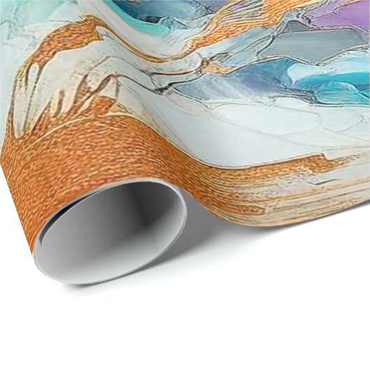 Colors and Gold Geschenkpapier (Rolleneckpunkt)