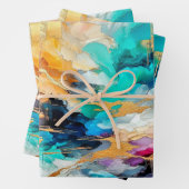 Colors and Gold Geschenkpapier Set (Beispiel)