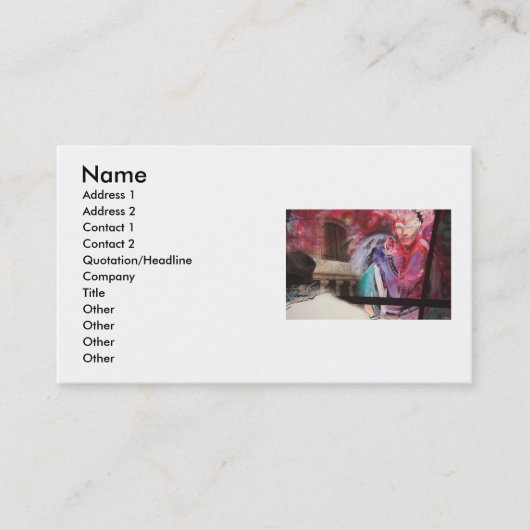 Colors Business Card Visitenkarte (Vorderseite)