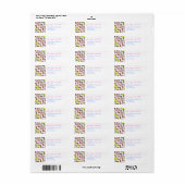 Colors Diagonal Zigzag Zickzack Muster (Vorne)