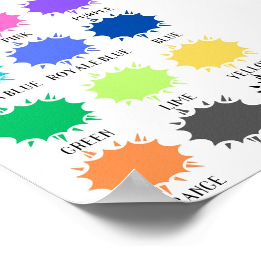 Colors Educational Poster (Ecke)