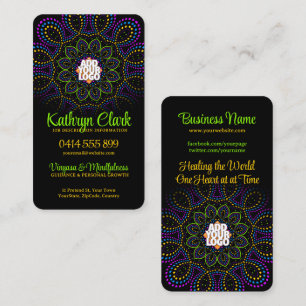 Colors Energy Yoga Goddess w/Logo Business Card Visitenkarte