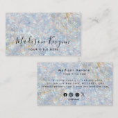 Colors Gemstone Opal Texture Business Card Visitenkarte (Vorne/Hinten)