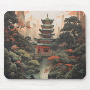 Colors Landscape Asian House Mousepad