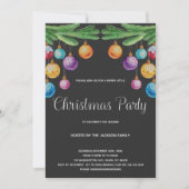 Colors Lights Weihnachts-Einladungen Einladung (Vorderseite)