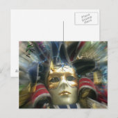 Colors Masquerade Postkarte (Vorne/Hinten)