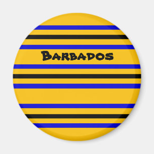 Colors of Barbados Flag Magnet