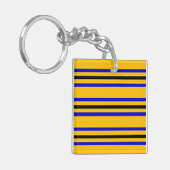 Colors of Barbados Flag Schlüsselanhänger (Vorderseite links)